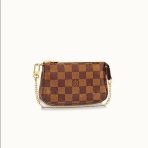 Mini Pochette Accessoires in Damier Ebene